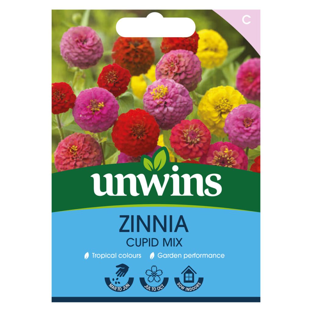 Unwins Zinnia Cupid Mix Seeds 5051618032506 2